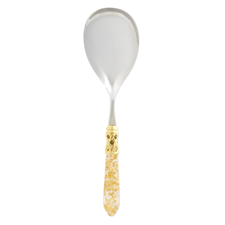 Vietri Vietri Aladdin Serving Spoon - Available in 18 Colors Brilliant Gold Fleck ALD-9806GO-BG