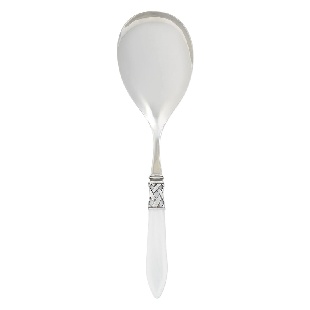 Vietri Vietri Aladdin Serving Spoon - Available in 18 Colors Antique White ALD-9806W
