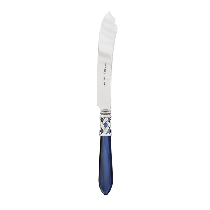 Vietri Vietri Aladdin Cake Knife - Available in 31 Colors Antique Blue ALD-9813B