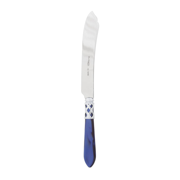 Vietri Vietri Aladdin Cake Knife - Available in 31 Colors Brilliant Blue ALD-9813B-B