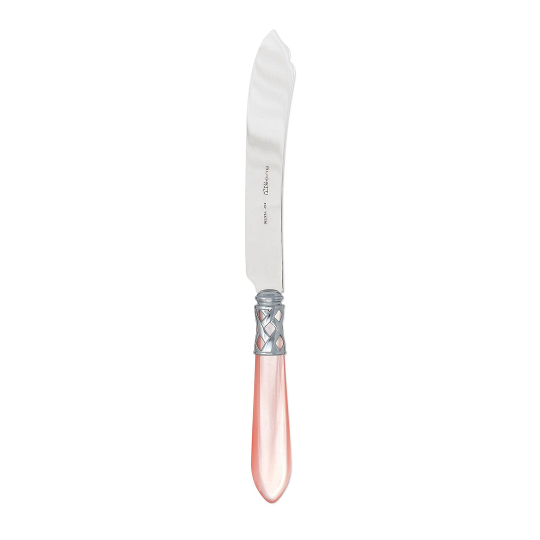 Vietri Vietri Aladdin Cake Knife - Available in 31 Colors Brilliant Light Pink ALD-9813LP-B