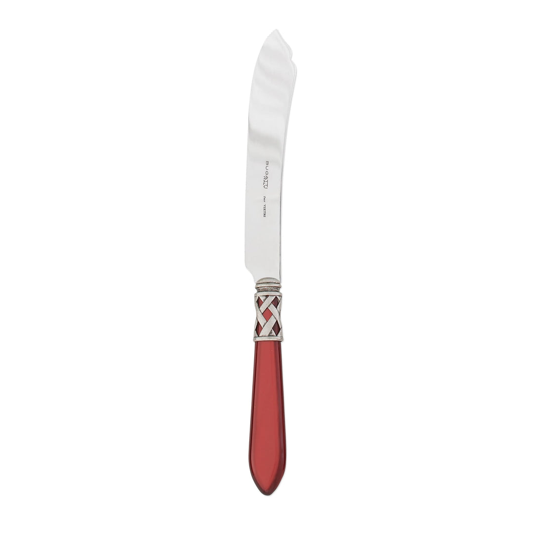 Vietri Vietri Aladdin Cake Knife - Available in 31 Colors Antique Red ALD-9813R