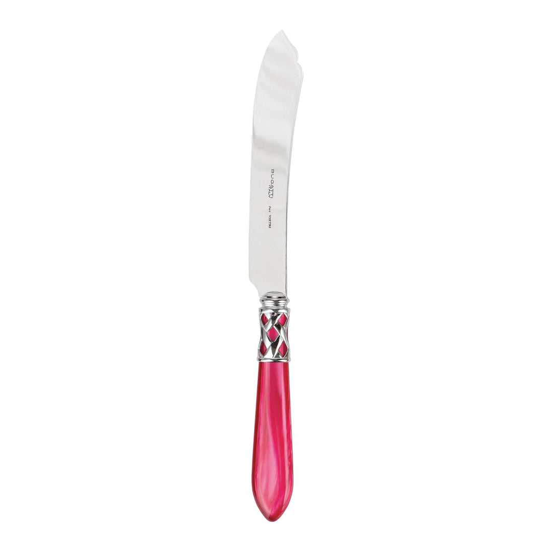 Vietri Vietri Aladdin Cake Knife - Available in 31 Colors Brilliant Raspberry ALD-9813RB-B