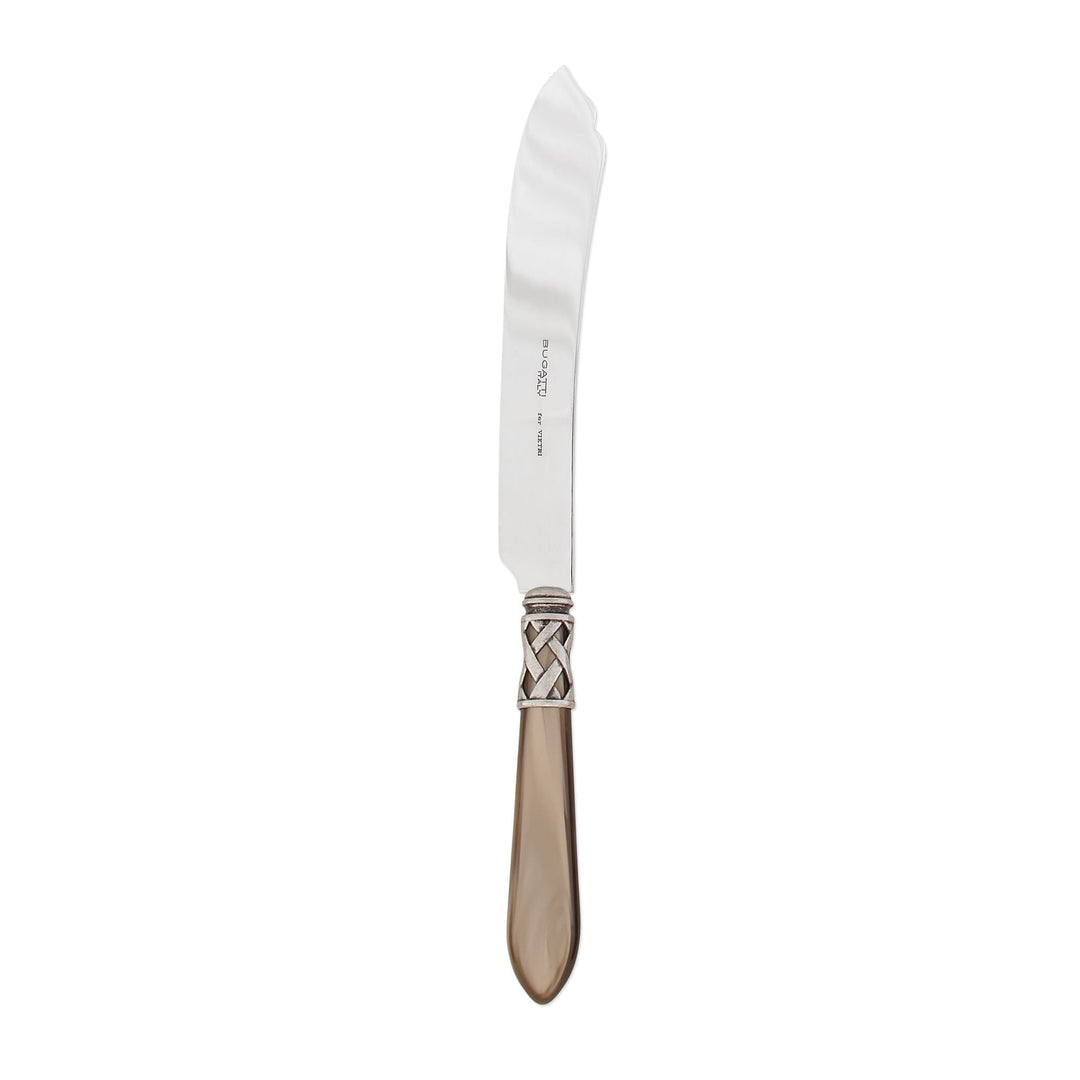Vietri Vietri Aladdin Cake Knife - Available in 31 Colors Antique Taupe ALD-9813TP