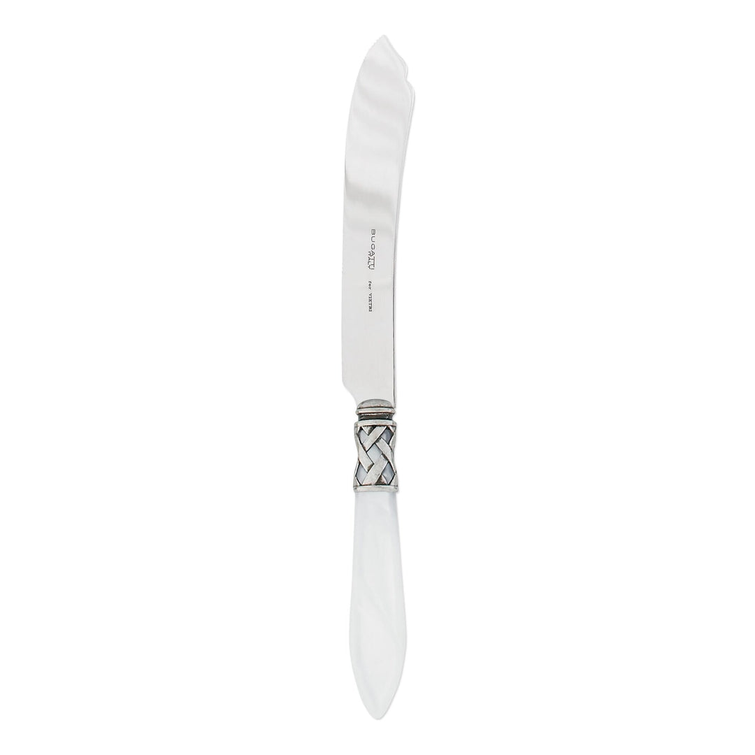 Vietri Vietri Aladdin Cake Knife - Available in 31 Colors Antique White ALD-9813W