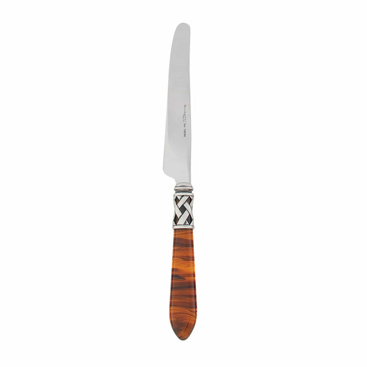 Vietri Vietri Aladdin Place Knife - Set of 4 - Available in 33 Colors Antique Tortoiseshell ALD-9853T