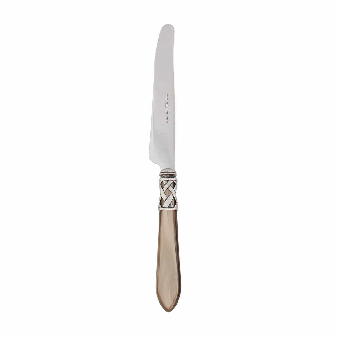 Vietri Vietri Aladdin Place Knife - Set of 4 - Available in 33 Colors Antique Taupe ALD-9853TP