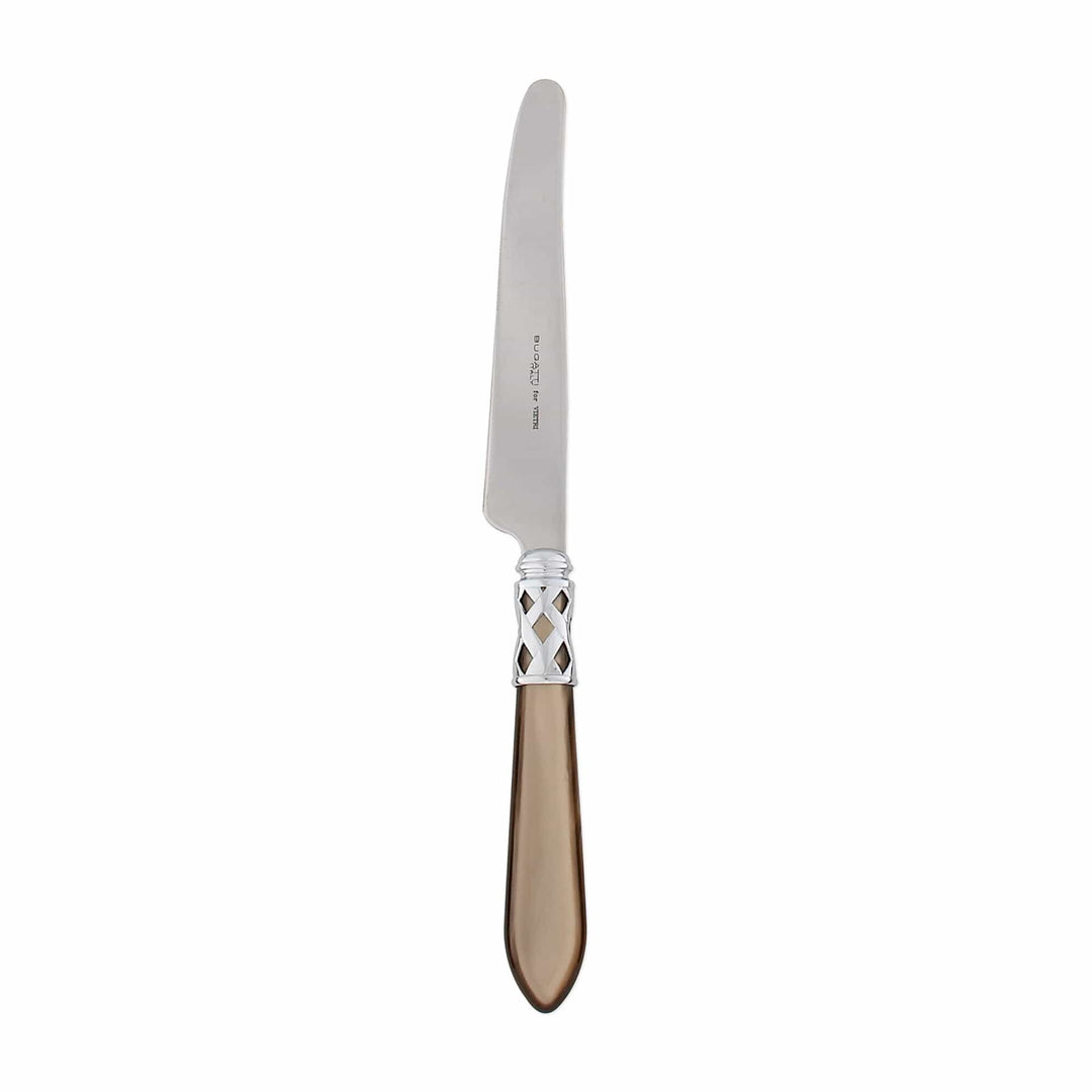 Vietri Vietri Aladdin Place Knife - Set of 4 - Available in 33 Colors Brilliant Taupe ALD-9853TP-B
