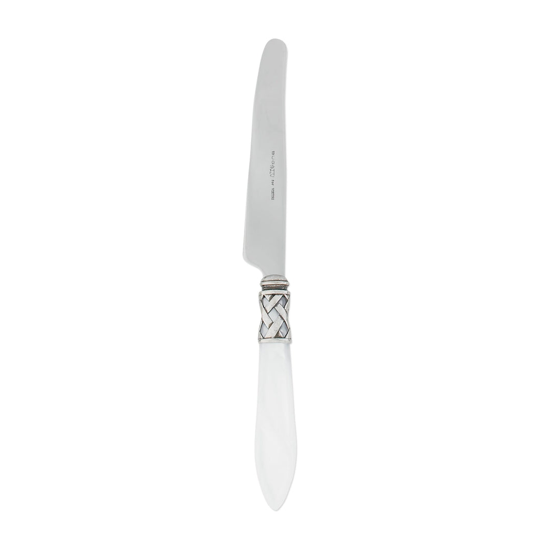 Vietri Vietri Aladdin Place Knife - Set of 4 - Available in 33 Colors Antique White ALD-9853W