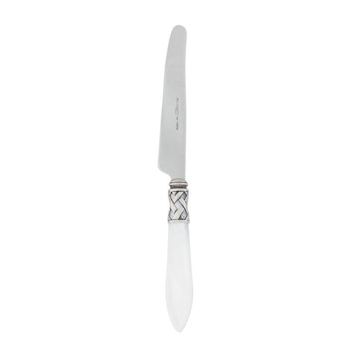 Vietri Vietri Aladdin Place Knife - Set of 4 - Available in 33 Colors Antique White ALD-9853W