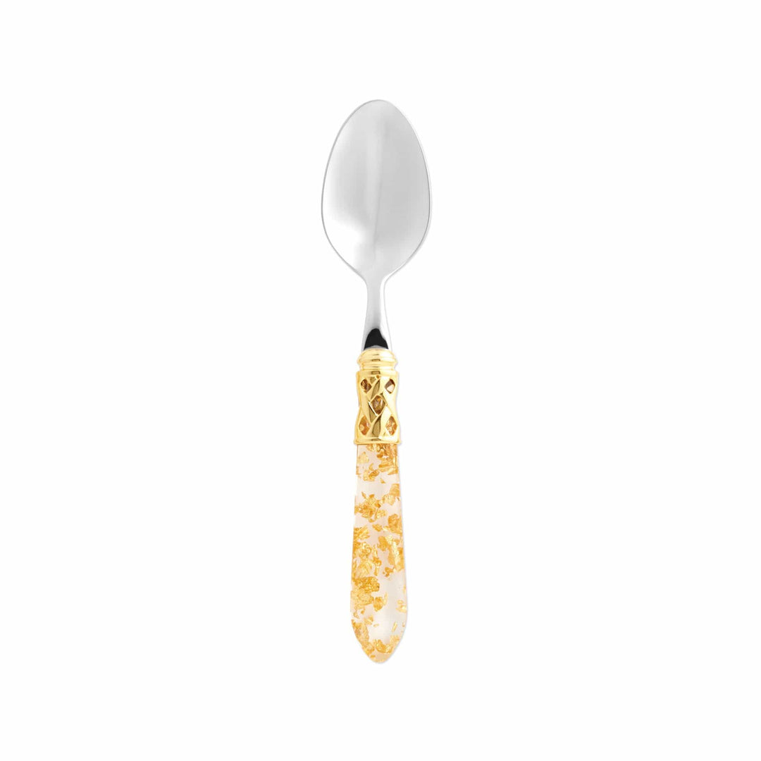 Vietri Vietri Aladdin Place Spoon - Set of 4 - Available in 33 Colors Brilliant Gold Fleck ALD-9854GO-BG