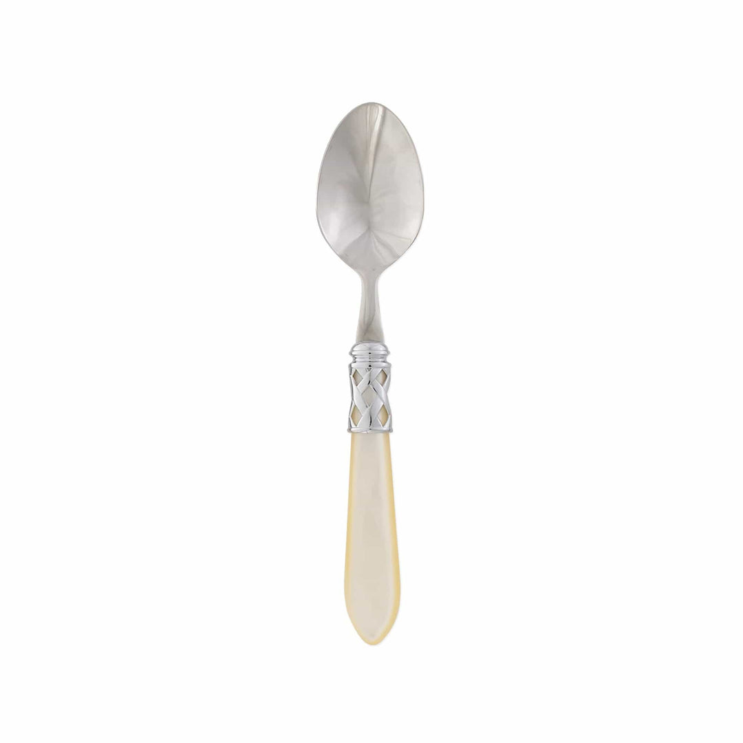 Vietri Vietri Aladdin Place Spoon - Set of 4 - Available in 33 Colors Brilliant Ivory ALD-9854I-B