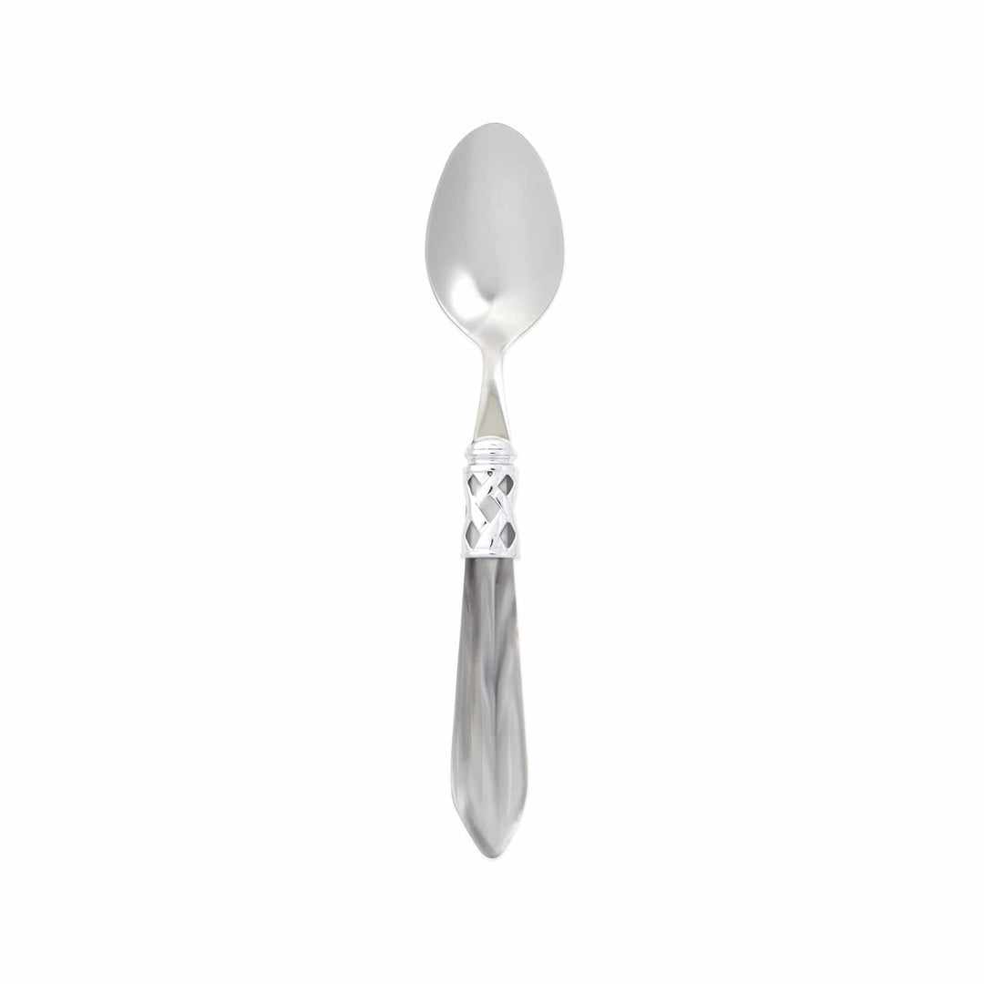 Vietri Vietri Aladdin Place Spoon - Set of 4 - Available in 33 Colors Brilliant Light Gray ALD-9854LG-B