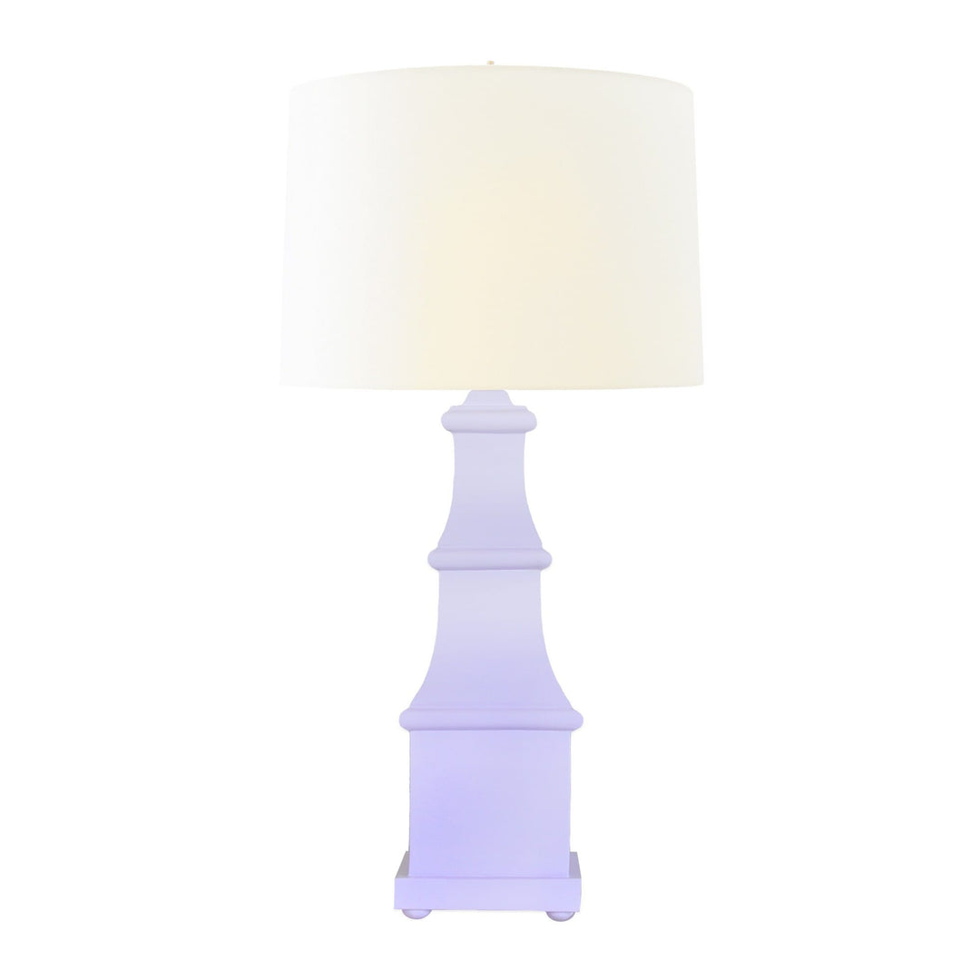 Handpainted Tiered Tole Table Lamp - Available in 4 Colors