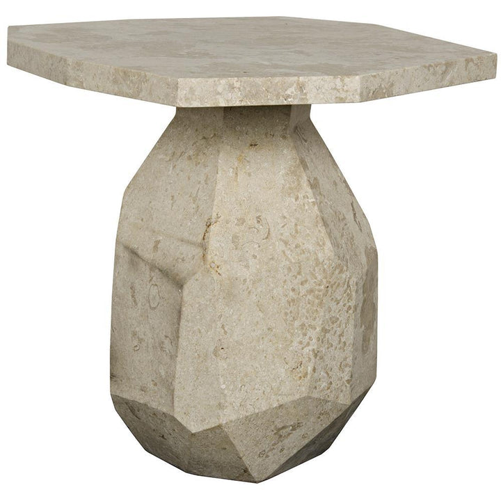 Perrin Side Table - White Marble