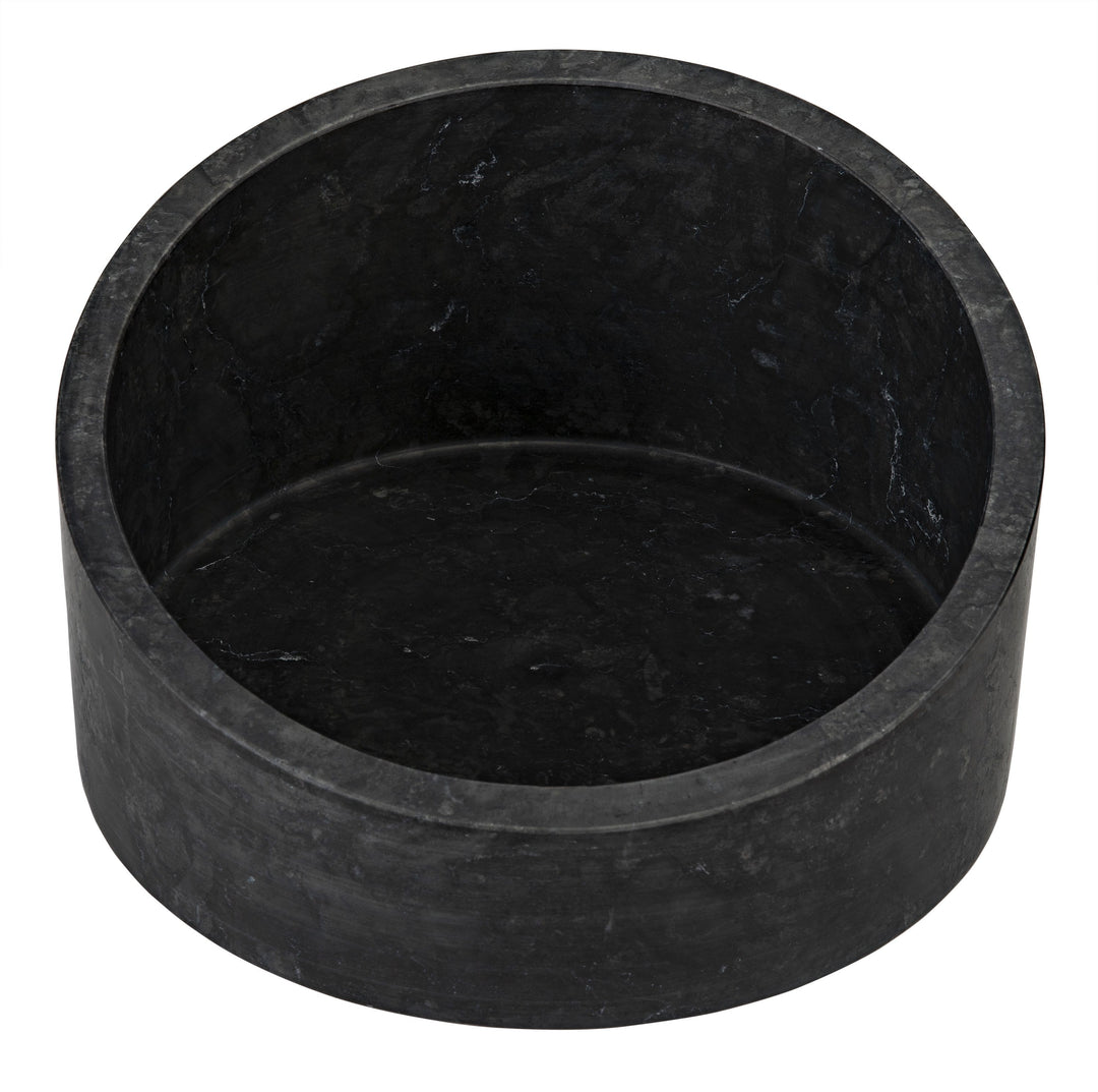 Leela Decorative Bowl - Black Marble