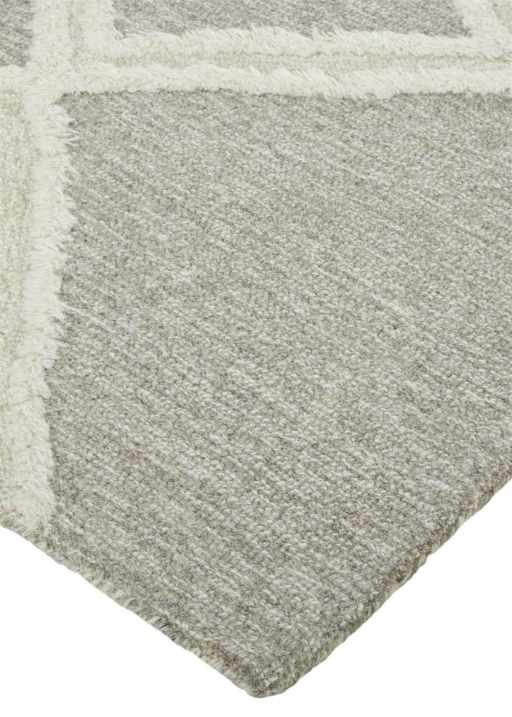Feizy Feizy Anica Premium Wool Tufted Moroccan Style Rug - Taupe & Ivory - Available in 6 Sizes