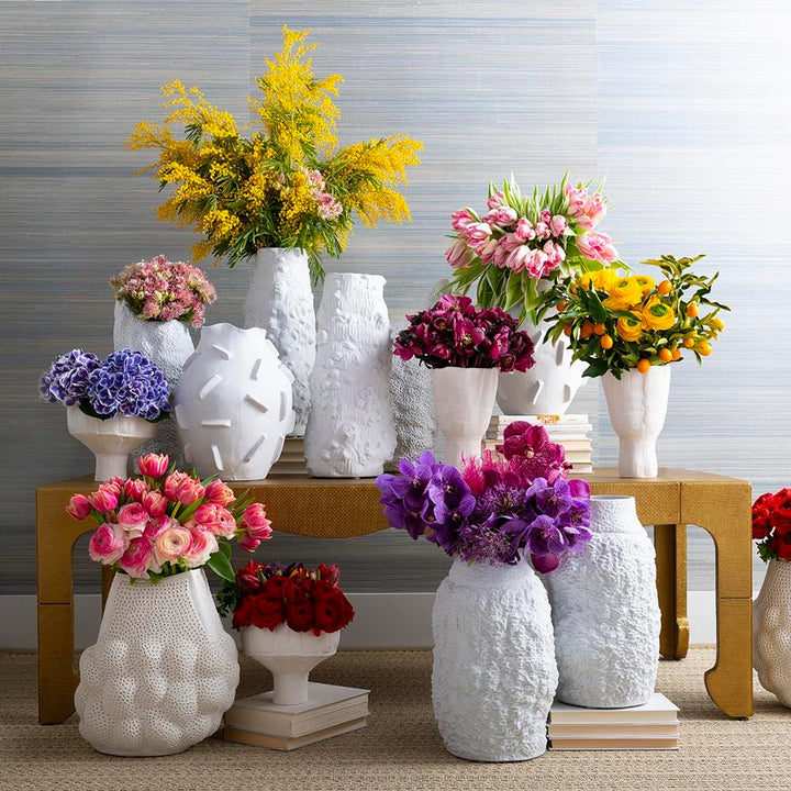 Allegra Large Vase - White