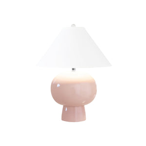 Worlds Away Bulb Shape Ceramic Table Lamp - Available in 4 Colors