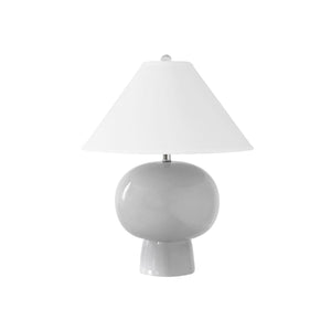 Worlds Away Bulb Shape Ceramic Table Lamp - Available in 4 Colors