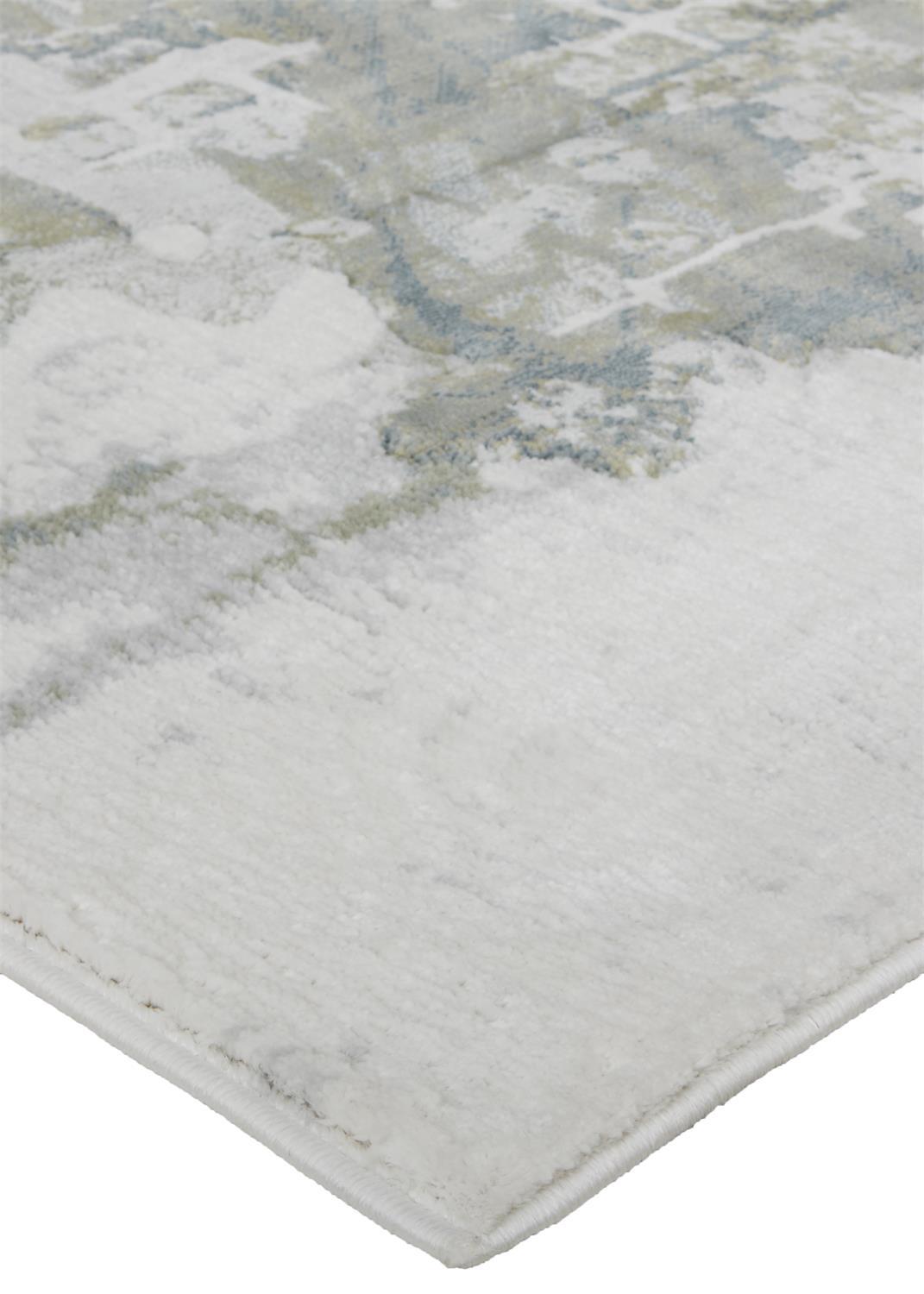 Feizy Feizy Atwell Contemporary Abstract Rug - Silver Gray & Green - Available in 7 Sizes