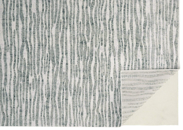 Feizy Feizy Atwell Contemporary Abstract Rug - Gray & Iceberg Green - Available in 7 Sizes