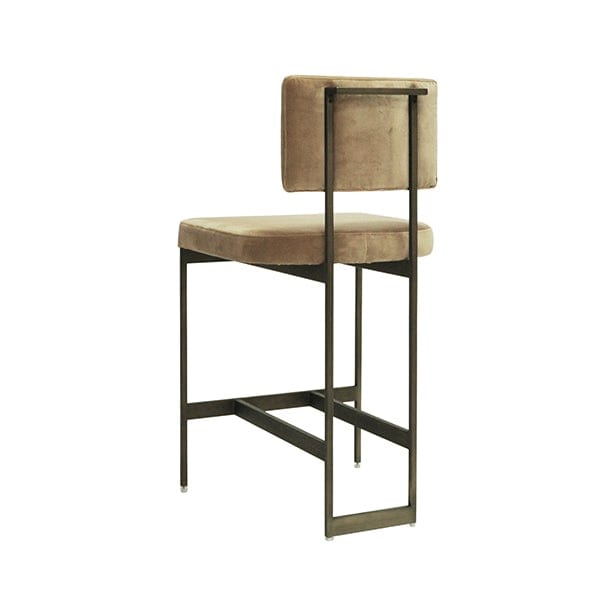 Worlds Away Worlds Away Baylor Counter Stool with Bronze Base BAYLOR BCML