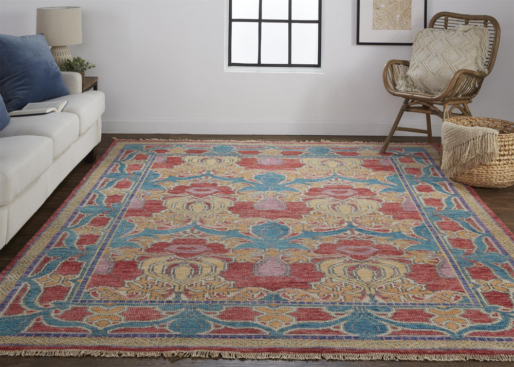 Feizy Feizy Beall Luxury Wool Arts and Crafts Rug - Swedish Blue - Available in 8 Sizes