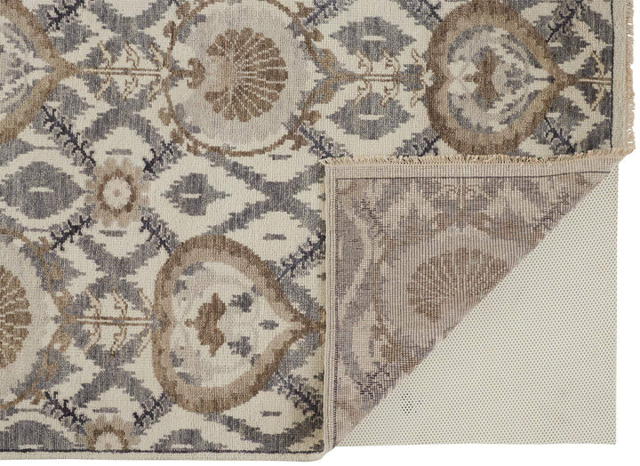 Feizy Feizy Beall Luxury Wool Ornamenatal Ikat Rug - Beige - Available in 8 Sizes