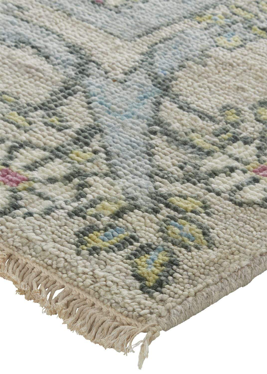 Feizy Feizy Beall Luxury Wool Arts and Crafts Rug - Gray & Pink - Available in 8 Sizes