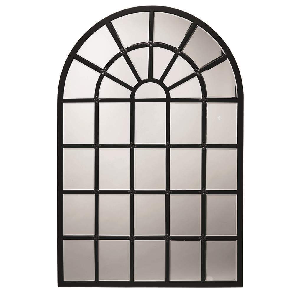 Jamie Young Jamie Young Harlem Mirror in Black Metal and Beveled Glass BL616-M36