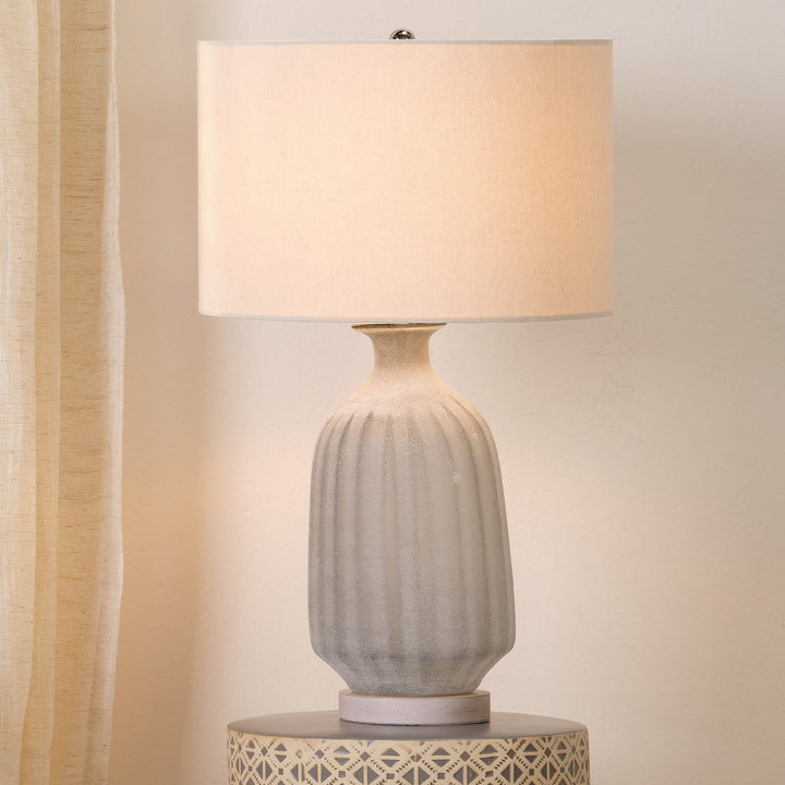 Gray Frosted Glass Table Lamp