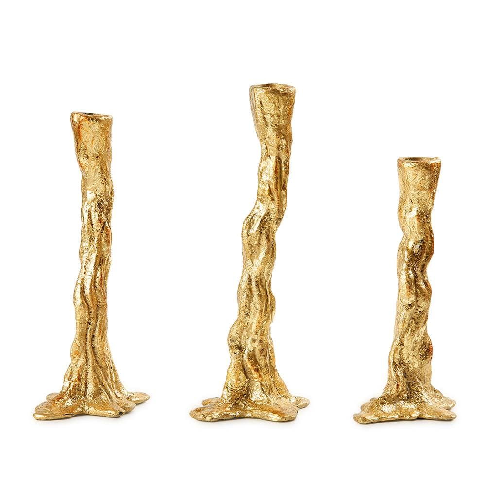 Beatrix Candlestick Holders - Set of 3 - Gold