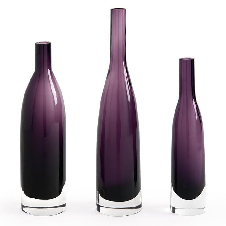 Bauhaus Vase - Set of 3 - Purple