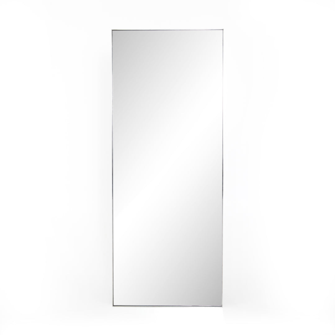 Mona Floor Mirror - Shiny Steel