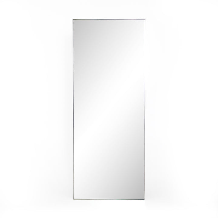 Mona Floor Mirror - Shiny Steel