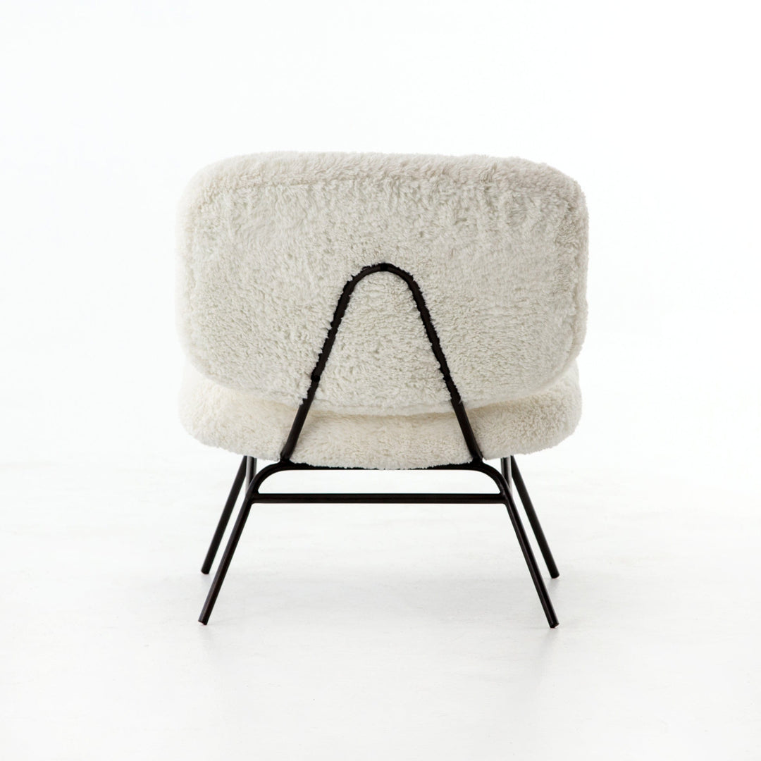 Cally Chair - Ivory Angora