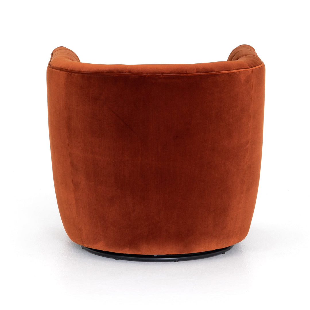 Hans Swivel Chair - Sapphire Rust