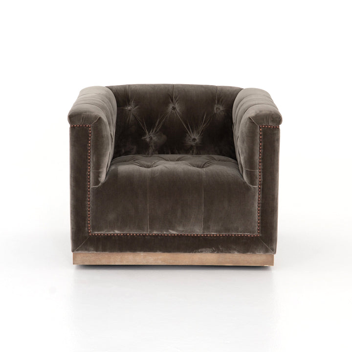 Edison Swivel Chair - Sapphire Birch