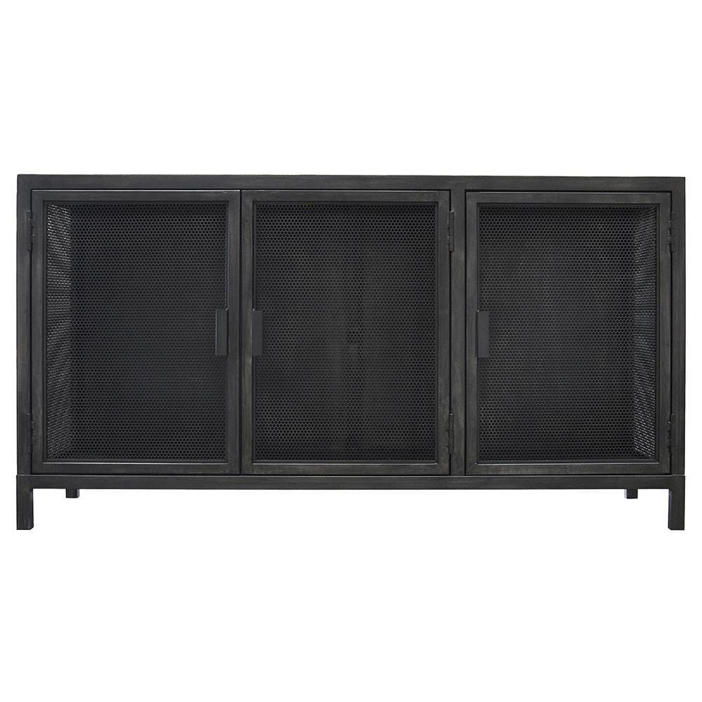 CFC Noir Beto 3 Door Cabinet - Black CM176