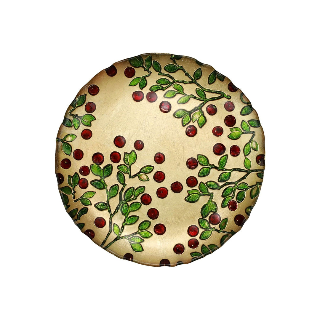 Vietri Vietri Cranberry Glass Salad Plate CBR-5201