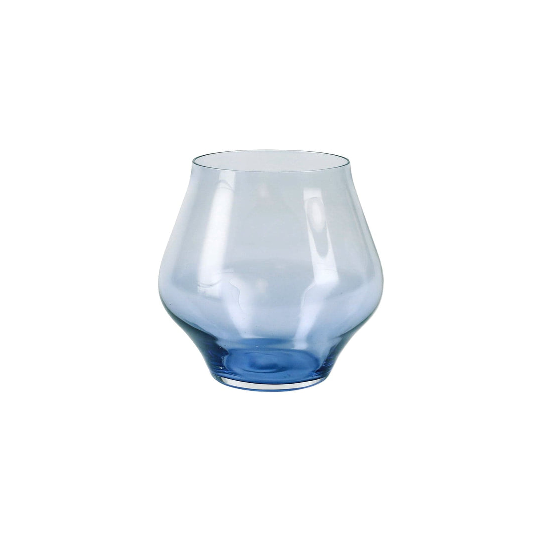 Vietri Vietri Contessa Blue Stemless Wine Glass CTA-B8821