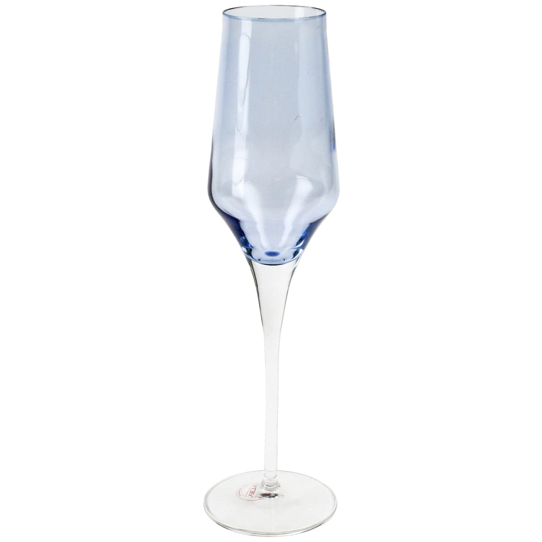 Vietri Vietri Contessa Blue Champagne Glass CTA-B8850