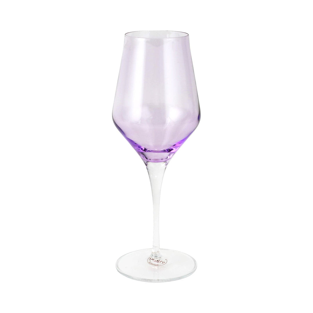 Vietri Vietri Contessa Lilac Water Glass CTA-L8810