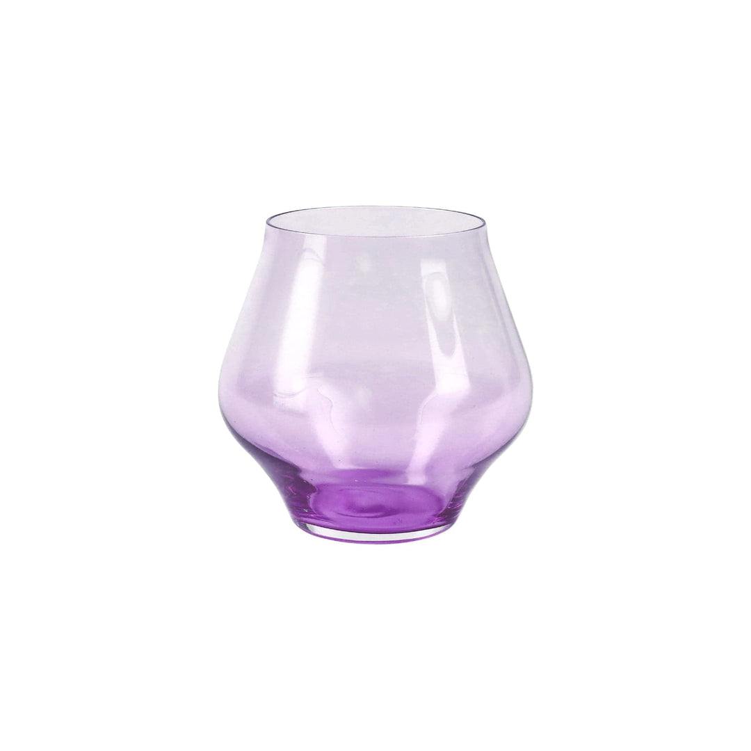Vietri Vietri Contessa Lilac Stemless Wine Glass CTA-L8821