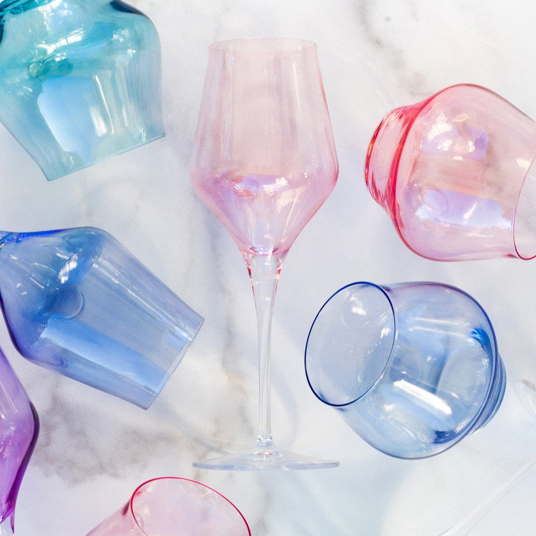 Vietri Vietri Contessa Pink Water Glass CTA-P8810