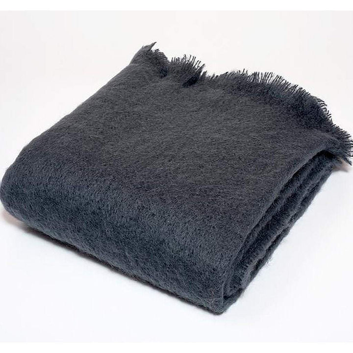 Harlow Henry Harlow Henry Luxe Mohair Throw - 6 Available Colors Charcoal HHVCT05