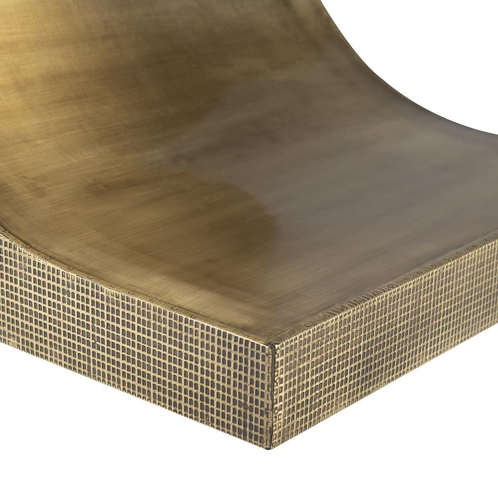 Como Large Side Table - Antique Brass