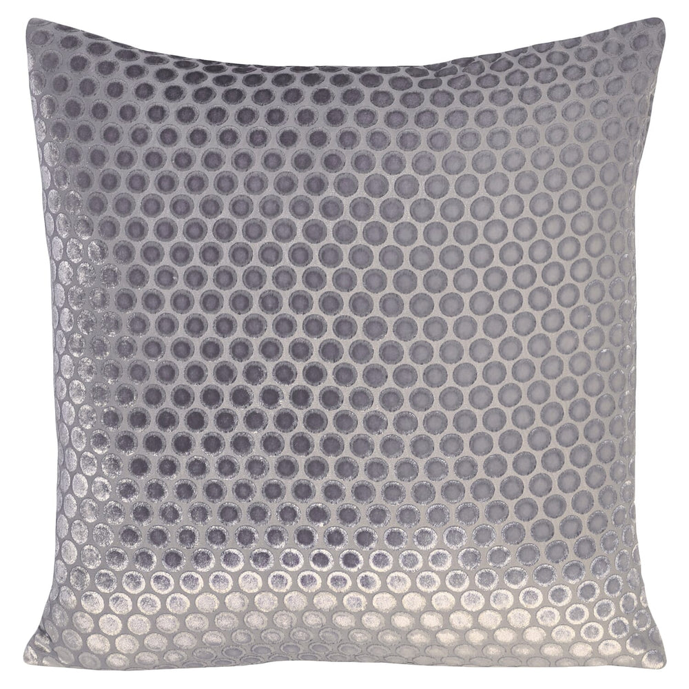 Kevin O'Brien Studio Kevin O'Brien Studio Dots Velvet Pillow - Silver 18" x 18" DP-H55-18