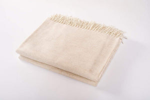 Harlow Henry Harlow Henry Merino Wool Collection Throw - 8 Available Colors Oatmeal SCT02